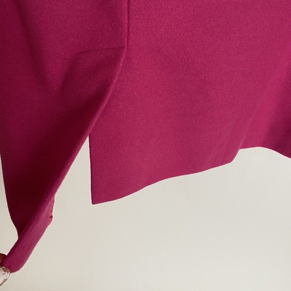 Tibi Asymmetrical Ruffle Wool Coat - Pink - Tibi Size 6 - Picture 5 of 8